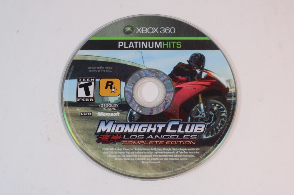 Midnight Club: Los Angeles Complete Edition (Microsoft Xbox 360, 2006) Game Only